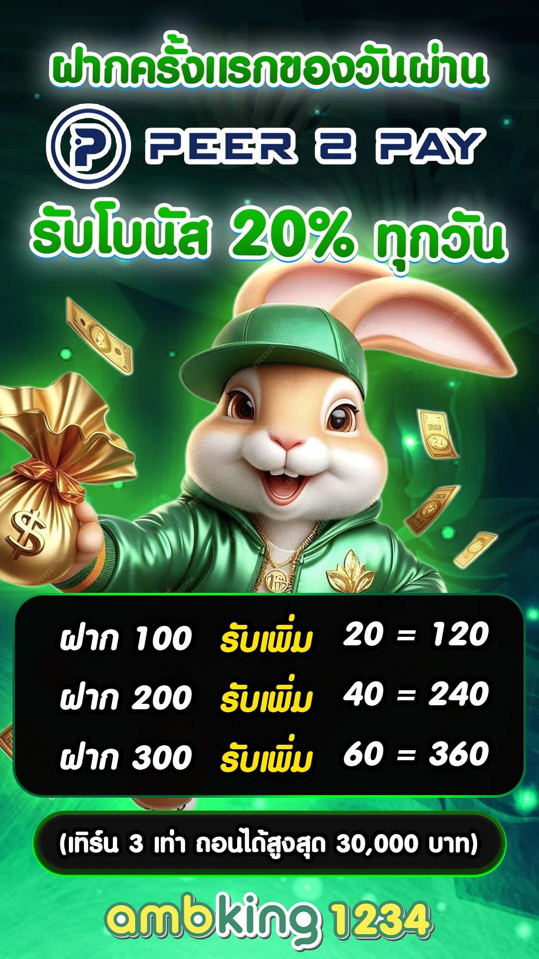 เว็บพนัน ไม่ต้องทําเทิร์น - แบนเนอร์โปรโมชั่น