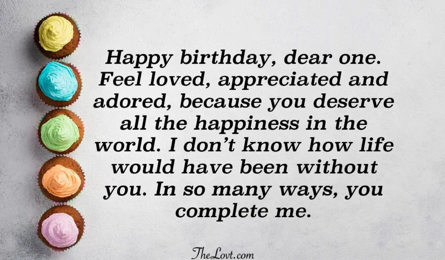 Romantic Birthday Wishes For Wife