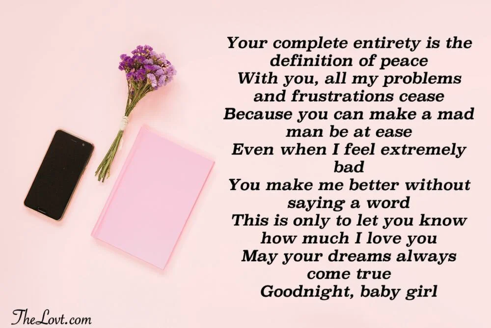 Heartfelt Goodnight Poems For Her Thelovt